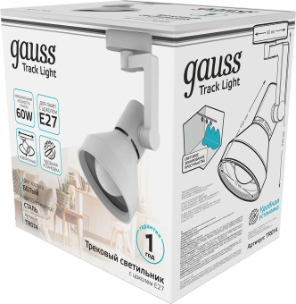 Система трековая Gauss TR014 60Вт белый - купить недорого с доставкой в интернет-магазине
