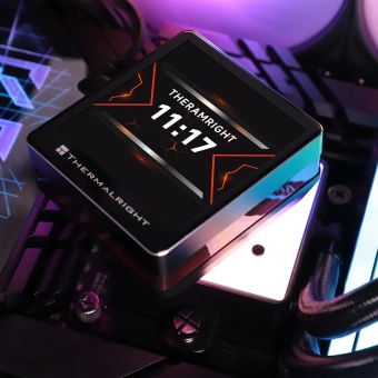 Система водяного охлаждения Thermalright Grand Vision 360 ARGB Soc-AM5/AM4/1151/1200/2066/2011/1700 черный 4-pin 29.4dB Al LCD Ret (G-VISION-360-BL-ARGB) - купить недорого с доставкой в интернет-магазине