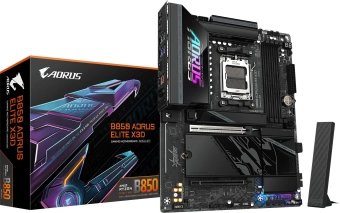 Материнская плата Gigabyte B850 AORUS ELITE X3D Socket AM5 AMD B850 ATX AC`97 8ch(7.1) 5Gigabit RAID+HDMI - купить недорого с доставкой в интернет-магазине