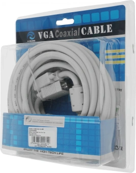 Кабель Ningbo CAB016S-10m VGA (m) VGA (m) 10м (CAB016S-10M-BR) феррит.кольца (блистер) - купить недорого с доставкой в интернет-магазине