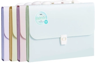 Папка-портфель Deli Colorful EF613 13 отдел. A4 полипропилен ассорти - купить недорого с доставкой в интернет-магазине