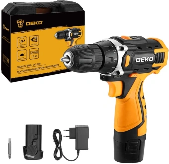 Дрель-шуруповерт Deko DKCD12V аккум. патрон:быстрозажимной (кейс в комплекте) (083-1006) - купить недорого с доставкой в интернет-магазине