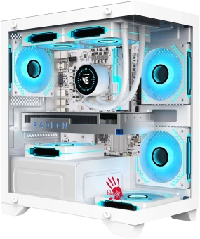 Корпус Bloody BD-CC103 белый без БП mATX 7x120mm 1xUSB2.0 1xUSB3.0 audio bott PSU - купить недорого с доставкой в интернет-магазине
