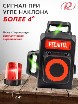 Уровень лазер. Ресанта ПЛ-3Х360ШС Green 2кл.лаз. 550нм цв.луч. зеленый 3луч. (61/10/528) - купить недорого с доставкой в интернет-магазине