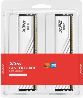 Память DDR5 2x16GB 5600MHz A-Data AX5U5600C4616G-DTLABWH XPG Lancer Blade RTL Gaming PC5-44800 CL46 DIMM ECC 288-pin 1.1В kit dual rank с радиатором Ret - купить недорого с доставкой в интернет-магазине