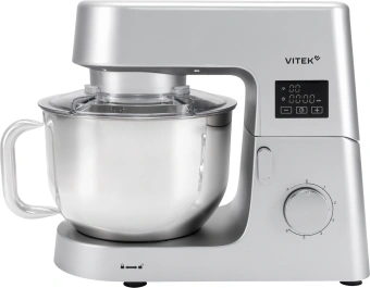 Миксер планетарный Vitek VT-PM0550 2000Вт серебристый - купить недорого с доставкой в интернет-магазине