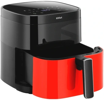 Аэрогриль Kitfort КТ-2291 1700Вт красный/черный - купить недорого с доставкой в интернет-магазине