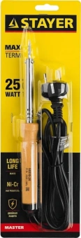Паяльник Stayer Мастер 55310-25 электрический 25Вт - купить недорого с доставкой в интернет-магазине