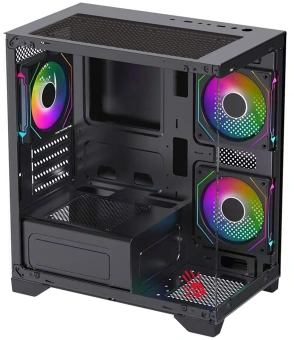 Корпус Bloody BD-CC103F черный без БП mATX 7x120mm 1xUSB2.0 1xUSB3.0 audio bott PSU - купить недорого с доставкой в интернет-магазине