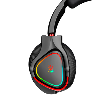 Наушники с микрофоном A4Tech Bloody MR710 черный BT оголовье (MR710 BLACK) - купить недорого с доставкой в интернет-магазине
