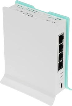 Роутер беспроводной MikroTik hAP ax lite (L41G-2AXD) AX600 10/100/1000BASE-TX голубой - купить недорого с доставкой в интернет-магазине