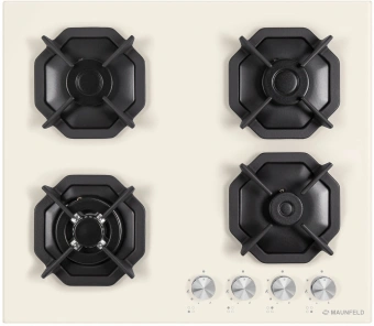 Газовая варочная поверхность Maunfeld EGHG.64.23CBG/G бежевый - купить недорого с доставкой в интернет-магазине