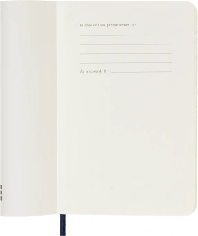 Ежедневник Moleskine CLASSIC SOFT Pocket 90x140мм 400стр. мягкая обложка синий сапфир - купить недорого с доставкой в интернет-магазине