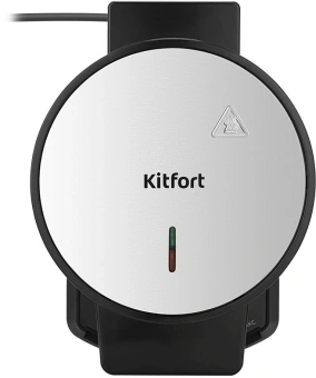 Вафельница Kitfort КТ-5616 1000Вт черный/серебристый - купить недорого с доставкой в интернет-магазине