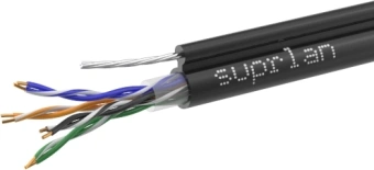 Кабель сетевой информационный Suprlan Premium 01-0308-1 кат.5E U/UTP 4 пары 23AWG PE внешний 305м черный - купить недорого с доставкой в интернет-магазине