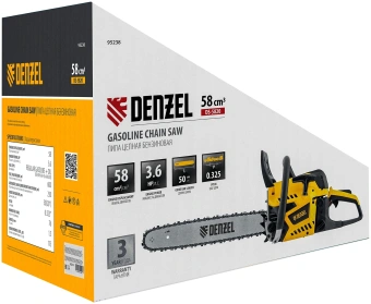 Бензопила Denzel DS-5820 2648Вт 3.6л.с. дл.шины:20" (50cm) (95238) - купить недорого с доставкой в интернет-магазине