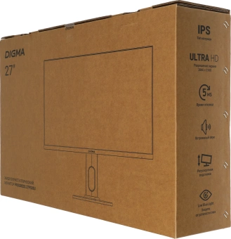 Монитор Digma 27" Progress 27P505U черный IPS LED 16:9 HDMI M/M матовая HAS Piv 350cd 178гр/178гр 3840x2160 60Hz FreeSync DP 4K 6.05кг - купить недорого с доставкой в интернет-магазине