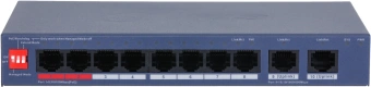 Коммутатор Dahua DH-CS4010-8ET2GT-110 8x100Мбит/с 2x1Гбит/с управляемый - купить недорого с доставкой в интернет-магазине