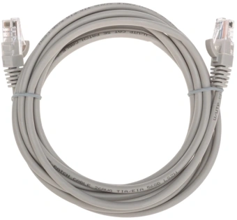 Патч-корд Rexant 02-0100-3 U/UTP RJ-45 вил.-вилка RJ-45 кат.5E 3м серый LSZH - купить недорого с доставкой в интернет-магазине