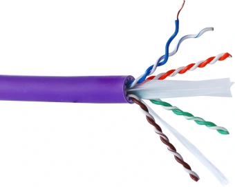 Кабель информационный Lanmaster LAN-6AUTP-HFLT-VI кат.6A UTP 4 пары 23AWG LSZH внутренний 305м фиолетовый - купить недорого с доставкой в интернет-магазине
