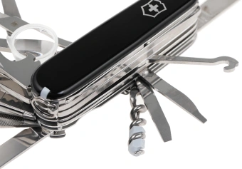 Нож перочинный Victorinox SwissChamp (1.6795.3) 91мм 33функц. черный карт.коробка - купить недорого с доставкой в интернет-магазине