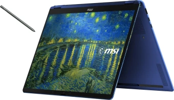 Ноутбук MSI Prestige 14 Flip AI+ The Starry Night-400RUY Core Ultra X9 378H 32Gb SSD1Tb Intel Arc B390 14" OLED Touch FHD+ (1920x1200) Windows 11 Pro picture WiFi BT Cam (9S7-14T235-400) - купить недорого с доставкой в интернет-магазине