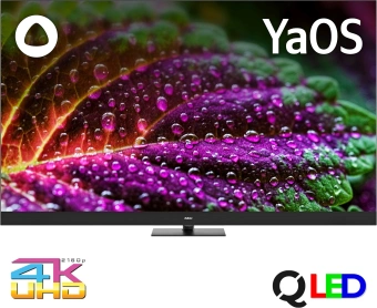 Телевизор QLED BBK 65" 65LED-8259/UTS2C (B) Яндекс.ТВ черный/черный 4K Ultra HD 60Hz DVB-T2 DVB-C DVB-S2 USB WiFi Smart TV (RUS) - купить недорого с доставкой в интернет-магазине