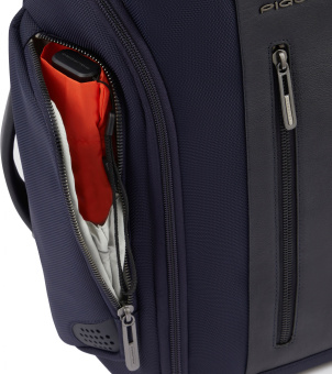 Сумка дорожная Piquadro Brief2 BV6154BR2/BLU синий нейлон/натур.кожа - купить недорого с доставкой в интернет-магазине