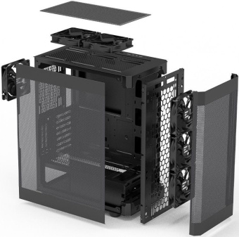 Корпус Zalman i4 черный без БП ATX 5x120mm 2xUSB2.0 1xUSB3.0 audio bott PSU - купить недорого с доставкой в интернет-магазине