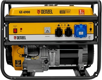 Генератор Denzel GE 6900 5.5кВт - купить недорого с доставкой в интернет-магазине