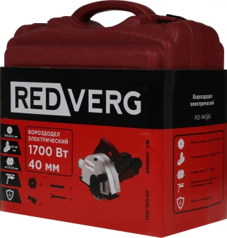 Бороздодел RedVerg RD-WG40 4000об/мин 1700W красный/черный ДА - купить недорого с доставкой в интернет-магазине
