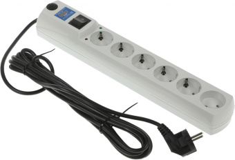 Сетевой фильтр Most HV6 5м (6 розеток) белый (коробка) - купить недорого с доставкой в интернет-магазине