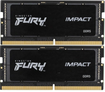 Память DDR5 2x16GB 6400MHz Kingston KF564S38IBK2-32 Fury Impact RTL PC5-51200 CL38 SO-DIMM ECC 262-pin 1.35В kit single rank Ret - купить недорого с доставкой в интернет-магазине
