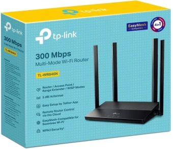 Роутер беспроводной TP-Link TL-WR846N 10/100BASE-TX черный - купить недорого с доставкой в интернет-магазине
