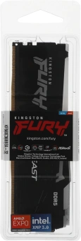 Память DDR5 32GB 6000MHz Kingston KF560C36BBEA-32 Fury Beast Black Expo RGB RTL Gaming PC5-48000 CL36 DIMM 288-pin 1.35В kit dual rank с радиатором Ret - купить недорого с доставкой в интернет-магазине