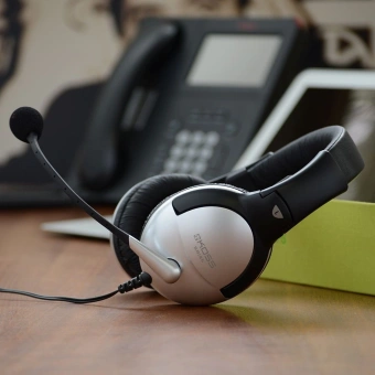 Наушники с микрофоном Koss SB45-USB черный/серебристый 2.4м мониторные оголовье (15116464) - купить недорого с доставкой в интернет-магазине