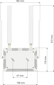 Роутер беспроводной Keenetic Explorer 4G (KN-4910) AC1200 10/100BASE-TX/4G cat.4 белый - купить недорого с доставкой в интернет-магазине