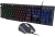 Клавиатура + мышь Оклик 400GMK клав:черный мышь:черный USB LED (1546779) - купить недорого с доставкой в интернет-магазине