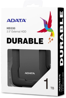 Жесткий диск A-Data USB3.0 1TB AHD330-1TU31-CBK HD330 DashDrive Durable 2.5" черный - купить недорого с доставкой в интернет-магазине