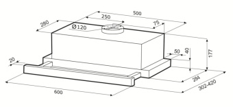 Вытяжка встраиваемая Krona Kerry 600 белый управление: кнопочное (1 мотор) - цена, купить или заказать с доставкой в интернет-магазине Вытяжка встраиваемая Krona Kerry 600 белый управление: кнопочное (1 мотор) - купить недорого с доставкой в интернет-магазине