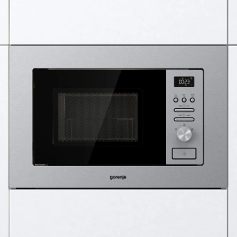 Микроволновая печь Gorenje BMI201AG1X 20л. 800Вт нержавеющая сталь/черный (встраиваемая) - купить недорого с доставкой в интернет-магазине