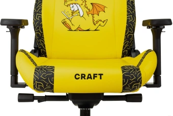 Кресло игровое Knight Craft Dragon желтый экокожа с подголов. крестов. металл - купить недорого с доставкой в интернет-магазине