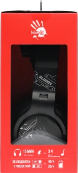Наушники с микрофоном A4Tech Bloody GR370 черный мониторные BT/Radio/3.5mm оголовье (GR370) - купить недорого с доставкой в интернет-магазине
