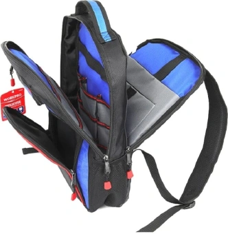 Рюкзак для инструментов Workpro WP281028 2отд. 4карм. черный/синий - купить недорого с доставкой в интернет-магазине