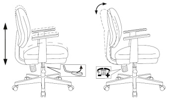 Кресло детское Бюрократ Ch-W356AXSN оранжевый 15-75 крестов. пластик пластик белый - купить недорого с доставкой в интернет-магазине