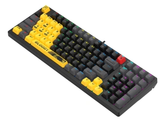 Клавиатура A4Tech S98 механическая желтый USB for gamer LED (SPORTS LIME) кабель 1.8м - купить недорого с доставкой в интернет-магазине