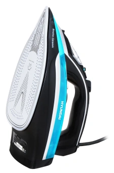 Утюг Hyundai H-SI01336 2800Вт черный/голубой - купить недорого с доставкой в интернет-магазине