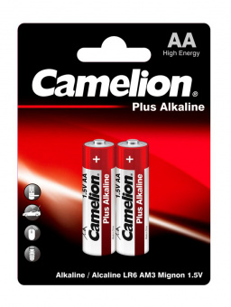 Батарея Camelion Plus Alkaline LR6-BP2 AA 2700mAh (2шт) блистер - купить недорого с доставкой в интернет-магазине