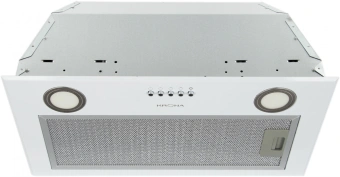 Вытяжка встраиваемая Krona Ameli 600 PB белый управление: кнопочное (1 мотор) - купить недорого с доставкой в интернет-магазине