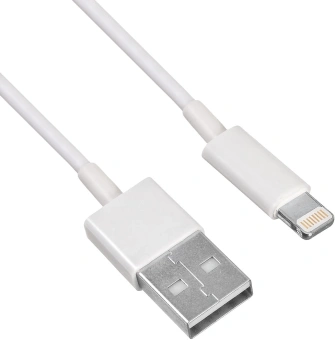 Кабель KingPrice KP-USBAL-1.5m USB (m)-Lightning (m) 1.5м белый - купить недорого с доставкой в интернет-магазине